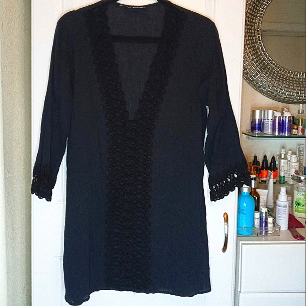 Black Beach Coverup